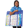 Carson Dellosa Deluxe Bulletin Board Storage Bag, Clear/Blue, 30" x 24" 180000